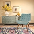 thumbnail image 2 of OSP Home Furnishings Shelly Tufted Chair in Sea Fabric with Coffee Legs K/D, 2 of 9