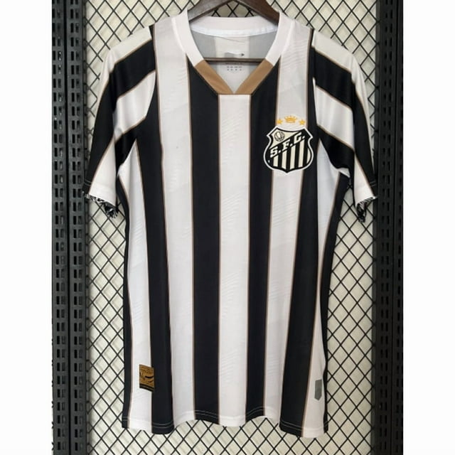 Camiseta Clásica De Fútbol Coleccionable De Manga Corta De Verano Del Santos 24-25XL