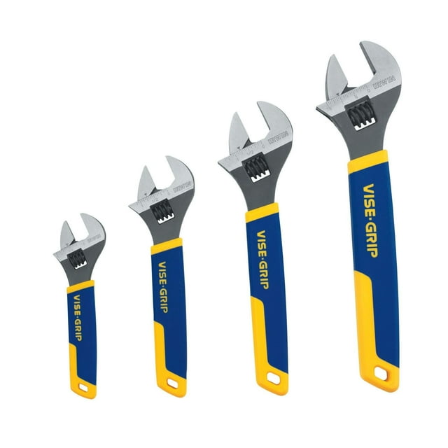 IRWIN Ensemble de Clés Réglables à Vis, SAE/MM, 4 Pcs (2078706)