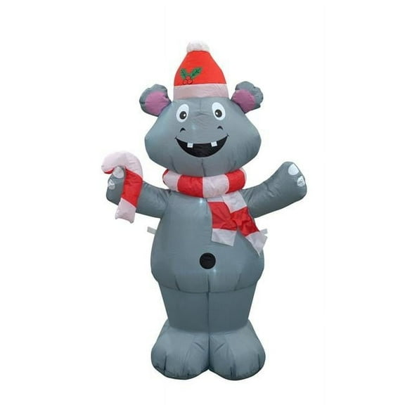Jeco Giant Weather Resistant Polyester Inflatable LED Christmas Bear
