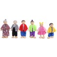 thumbnail image 1 of Conjunto de casa de muñecas de madera para la familia, minifiguras de personas, muñecas de casa de muñecas, familia de muñecas de madera, figuras de juego de simulación, accesorios para niñas, niños, 1 of 8