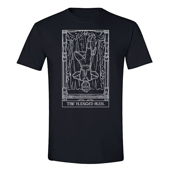 The Ghoulish Garb The Hanged Man Tarot Card Shirt Terror Tarot Shadow Edition Small