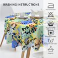 thumbnail image 4 of Round Tablecloth Design Happy Birthday Table Cloths Waterproof Table Cover for Wedding Party Dining Holiday Banquet, 4 of 6