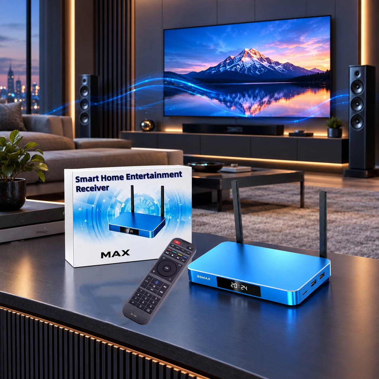 Smart Home Entertainment Receiver S.6 M-AX Home Audio Receive with 7-Day Time Shift Voice Control