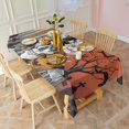 thumbnail image 4 of Spooky Halloween Scene Pattern Rectangle Tablecloth 60"x102",Waterproof Polyester Rectangle Table Cloth, Wipeable Spillproof Polyester Tablecloth for Dining, Camping, Indoor and Outdoor, 4 of 6