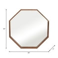 thumbnail image 6 of 2"Wx30" Diameter, Octagon Shaped Mirror, Cherry Finish, Crafted with Wood, Manufactured Wood, and Mirror, Decorative, 6 of 6