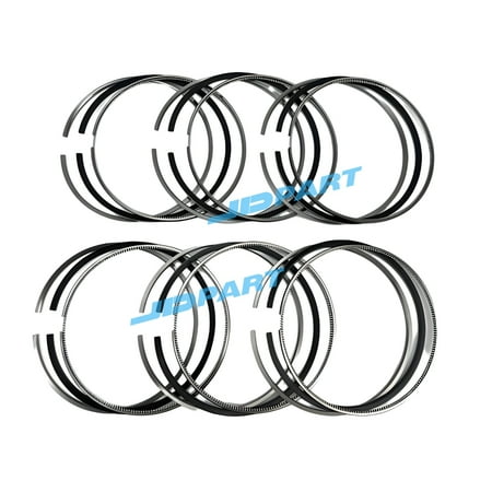 6PCS 6D170 Piston Rings Set 6218-71-4110 For Komatsu Engine Spare Parts