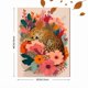 thumbnail image 3 of QISVANSET Sleeping Leopard With Flowers Canvas Wall Art 15.75x11.81 Inches, 3 of 5