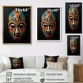 thumbnail image 4 of Designart "Tribal Akan African Mask I" African Tribal Floater Framed Canvas Print, 4 of 7