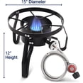 thumbnail image 2 of 41QT Outdoor Wok and Propane Stove Outdoor Cooker Set, 21" Heavy Duty Mexican Cazo Para Carnitas, Great for Carnitas Braising,Sea Food Boiling, Inoxidable Wok comal Fry, 2 of 5
