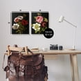thumbnail image 4 of Stupell Industries Vintage Blooms on Black Botanical & Floral Painting Gallery Wrapped Canvas Print Wall Art, 16 x 20, Set of 2, 4 of 8