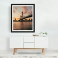 thumbnail image 3 of Sunset from DUMBO 03 - Brooklyn New York Photography Bridge Cityscape Sunset Architecture Skyline Black Framed Wall Art Print 11 x 14 inches, 3 of 4