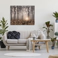 thumbnail image 3 of Wild Flowers Foggy Forest Sunrise Horizon Bokeh Photography Canvas Art, 48 x 36, Design By Artist Lori Deiter, 3 of 6