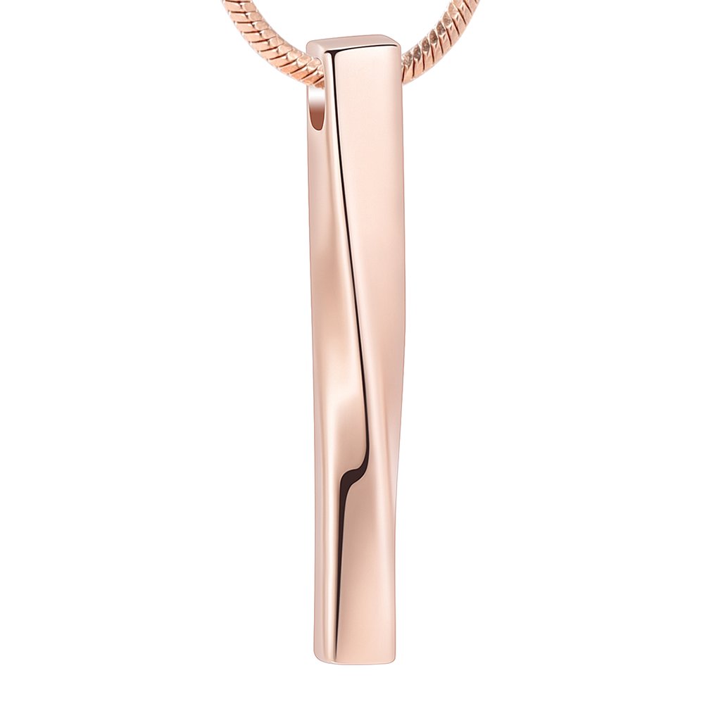 Cremation Jewelry for Ashes Twist Bar Urn Necklace for Ashes Cremation Memorial Jewelry Stainless Steel Ashes Jewelry Keepsakes for Women Men