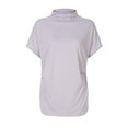 thumbnail image 3 of T-shirt à Col Roulé pour Femmes à Manches Courtes en Coton Uni Décontracté Blouse Haut T-shirt Grande Taille T-shirt pour Femmes, 3 of 5