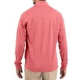 thumbnail image 2 of Women's-Cutter & Buck  Heather Red Stanford Cardinal Adapt Eco Knit Stretch Recycled DryTec Raglan Quarter-Zip Pullover, 2 of 2