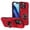Red, variant on Fashion Case with Holder Stander Kickstand Drop Resistant Shockproof Case For iPhone 16 Pro (6.3inch)
