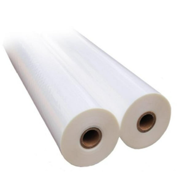 1.5 mil 18" x 500' Clear School Laminating Film 2 Pack - 2.25" Core w/ Laminator Webbing Card