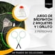 thumbnail image 5 of Juego De Badminton Gim Sport Disfruta al aire libre con el Juego de Badminton más completo Con Marco metálico 61.5 cm de largo Con cuerdas de nylon 2 raquetas y 1 gallito de plástico, 5 of 5