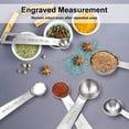 thumbnail image 2 of Measuring Spoons, Stainless Steel Measuring Spoons Set of 9, Kitchen Measuring Tools for Ingredients, 2 of 8