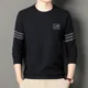 thumbnail image 3 of Sudaderas para hombre, cuello redondo, sin capucha, ropa para hombre, jersey, top sencillo, cuello redondo, camiseta blanca, estilo coreano de otoño, ofertas, 3 of 4