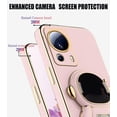 thumbnail image 4 of Compatible with Xiaomi 13 Lite Case for Women, Ultra Soft Xiaomi 13 Lite Phone Case Silicone TPU Plating Cute Astronaut Pattern Cases with Stand Cover (Pink), 4 of 14