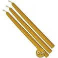 thumbnail image 4 of Hyoola, 9 Inch x 5/8 Handmade All Natural Beeswax Taper Candles - Yellow Unscented (12 Pack), 4 of 6