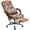 Brown, variant on HOMCOM Office Chair with Massage, Reclining Desk Chair, Black