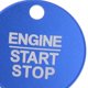 thumbnail image 3 of Botón de arranque y parada de motor de coche de aleación de aluminio, decorativa para cubierta, se la la adaptaciónción Taurus Inicio Parada Azul Sharpla Etiqueta engomada del botón de parada de arranque del coche, 3 of 8