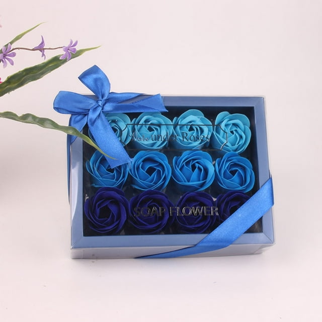 RKSTN valentines decor Flower Bouquet Roses Carnations Gift Box Wedding Home