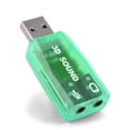 thumbnail image 5 of 2X USB to 3.5mm Mic Headphone Jack Stereo Headset 3D Sound Card Audio Adapter PC, 5 of 5