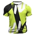 thumbnail image 1 of Wancir Chemises pour Hommes en Solde Mode Décontractée Imprimé Sport Manches Courtes Col Rond Blouses Chemises, 1 of 4