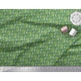 thumbnail image 3 of Soimoi Green Rayon Fabric Study Theme Art & Craft Printed Fabric 1 Yard 42 Inch Wide, 3 of 3