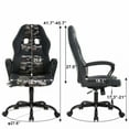 thumbnail image 4 of XF XINFENG Gaming Chair Ergonomic Office Chair, PU Leather Computer Chair with Lumbar Massage, Height Adjustable 360° Swivel Racing Chair for Adult, Camo, 4 of 8