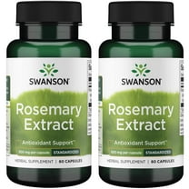 Swanson Rosemary Extract - Standardized 500 mg 60 Caps (2 Pack)