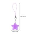 thumbnail image 4 of OUNONA 10Set Bulk Charms Jewelry Making Kit Assorted Color Star Shaped Cotton Iron Resin Pendant for Phone Bag, 4 of 8