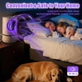 thumbnail image 3 of ACDANC Fruit Fly Trap Flying Insect Traps Fan Powered Indoor Bug Catcher for Mosquitoes Gnats Fruit Flies Mosquito Killer Effective Blue Light(1,White), 3 of 6