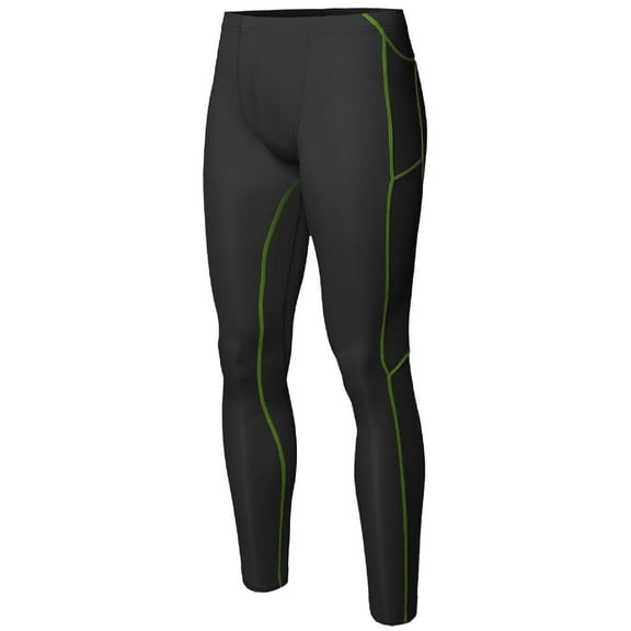 FashionOutfit Men's Athletic Compression Base Under Layer Fitness Mesh Insert Tight Pant