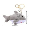 thumbnail image 5 of Keychain Wear-resistant Bag Pendant Hanging Stuffed Shark Keys Accessory, 5 of 5