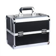 thumbnail image 2 of Cosmetic Case,Portable Makeup Case Multilayer Cosmetic Train Case Makeup Case Meticulously Designed, 2 of 12