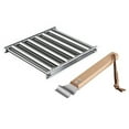 thumbnail image 4 of GLFILL Hot Dog Roller BBQ Roller Rack for Grill Sausage Roller with Long Wood Handed Sausage Roller RackA, 4 of 9