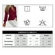 thumbnail image 3 of Blusa de mujer con escote en V, blusa cruzada elegante, blusa túnica de manga larga, 3 of 3
