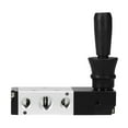 thumbnail image 4 of Pneumatic 1/4'' Pt 5 Way 3 Position Air Hand Lever Operated Valve Pneumatic Valve Manual Air Control Valves, 4 of 7