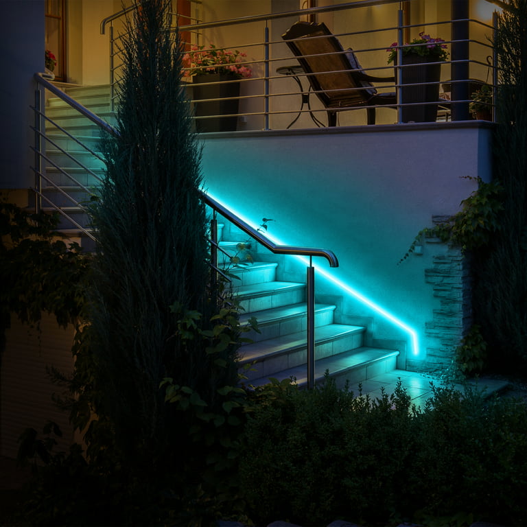 Monster LED 16.4ft Smart Outdoor Multi-Color Neon LED Light Strip,  Water-Resistant, Mobile App