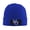 Blue, variant on Hampton University Logo Men Women Knitted Hat Adult Knit Beanie For Fall Winter Knit Hat Cap