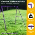 thumbnail image 5 of Hishine Swing Stand for Porch Outdoor Heavy Duty Swing Frame, Full Steel Metal Frame with 4 Ground Pegs, 71" Height Holds Up to 550lbs (Swing NOT Included), 5 of 10