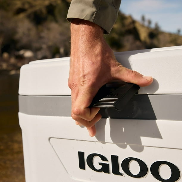 Igloo 54 QT Marine Ultra Ice Chest Cooler, White and Gray