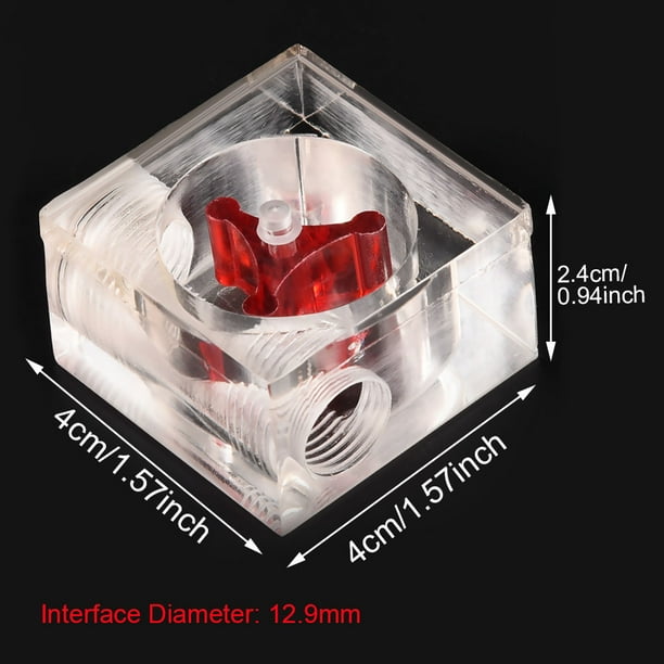 Way Flow Meter,3 Impeller Flow Meter PC Water Cooling Water Flow Meter