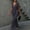 Dark Gray, variant on Womens Two Piece Outfit V Neck Peplum Top and Wide Leg Pants Set Casual Dressy Summer Vacation Wear
