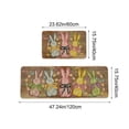 thumbnail image 3 of Vwrxbz Easter Kitchen Mat Set 2 Piece Bunny Egg Design Runner and Small Rug Holiday Entrance Hallway Floor Mat, 3 of 9